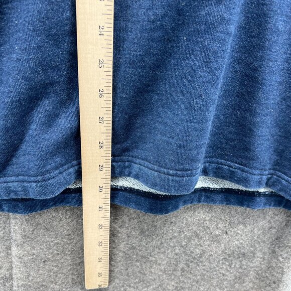 McKenzie Tribe Pullover Mens Large Blue Denim Collar Sweatshirt Henley Jacket - Picture 6 of 9